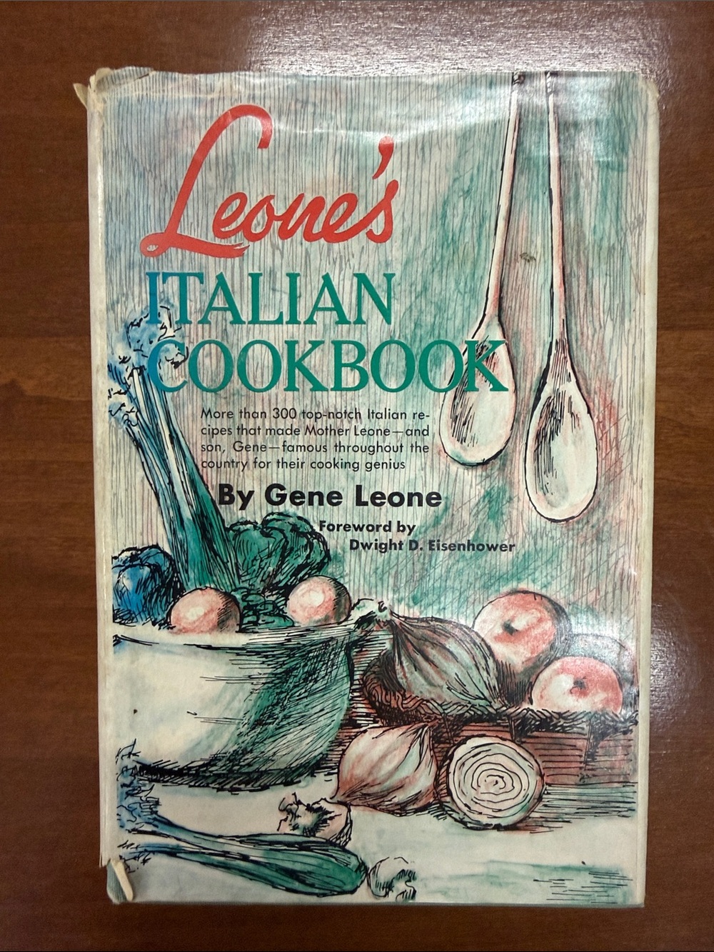 Italian Cookbook by Gene Leone - Green Cover